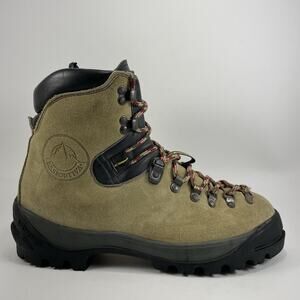La Sportiva Makalu Mountaineering Boots Mens Size 43.5, US 11.5 Tan Suede Vibram